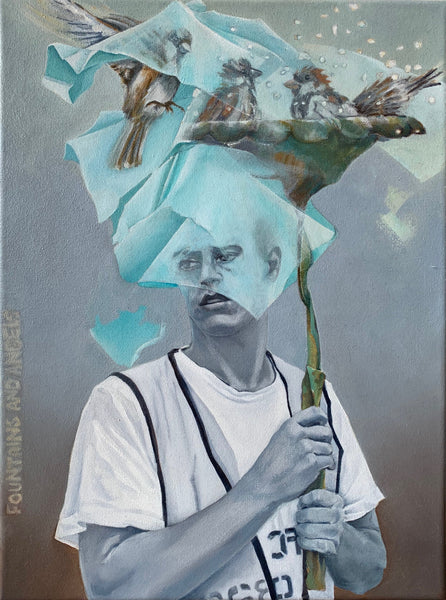 Fountains and Angels Art Sue Collins