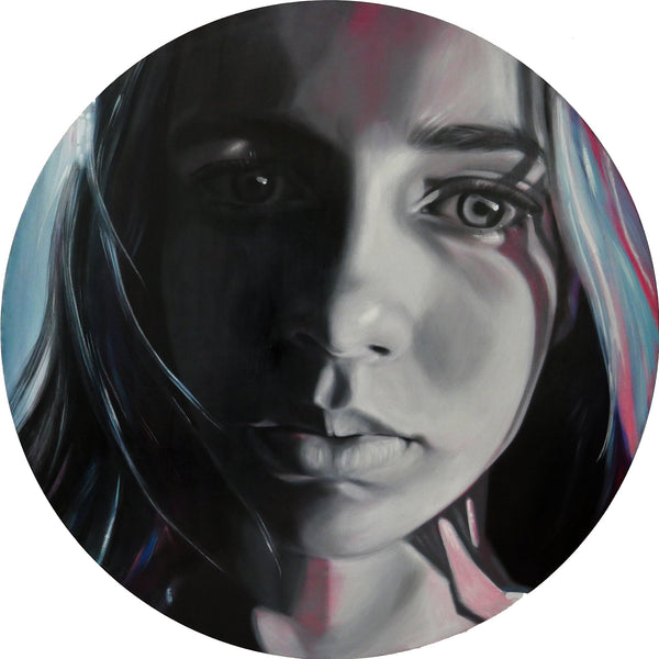 Neon Moon Art Rebecca Hawthorn